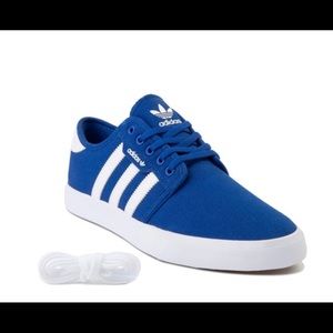 white adidas canvas shoes